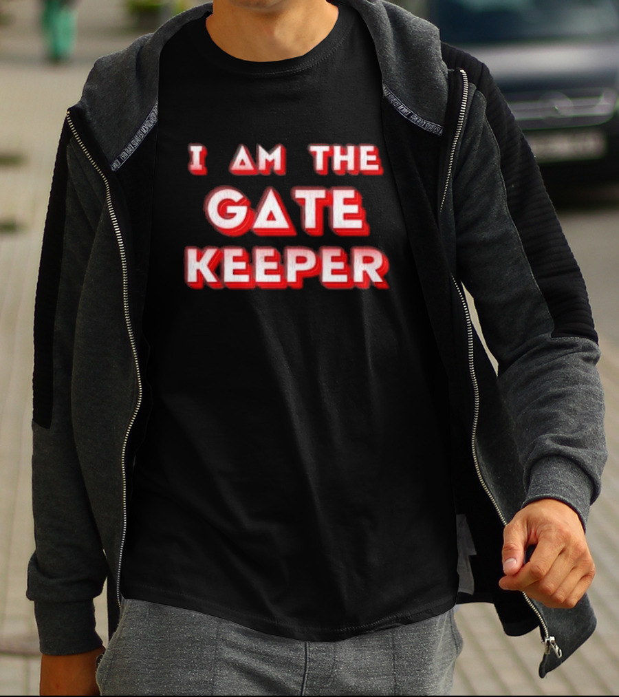 I Am The Gate Keeper Retro Red Shadow T-Shirt