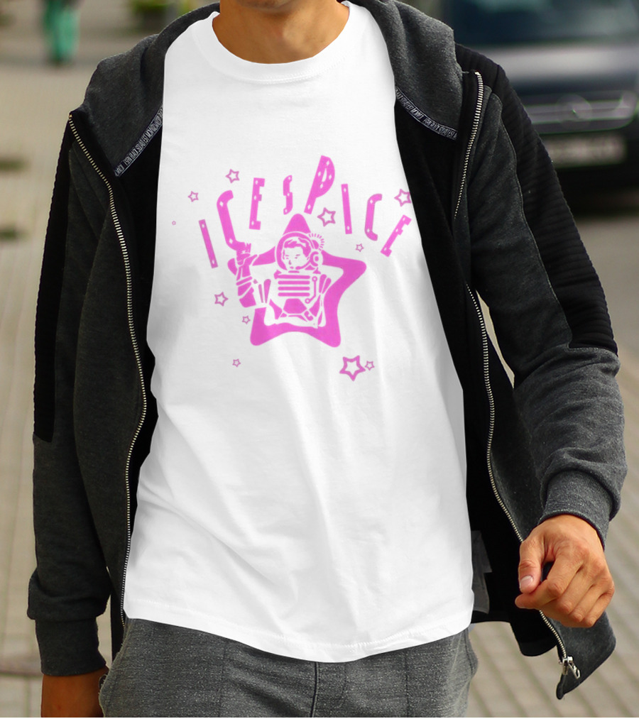 Ice Spice Astronaut With Stars Billionaire Boys Club T-Shirt