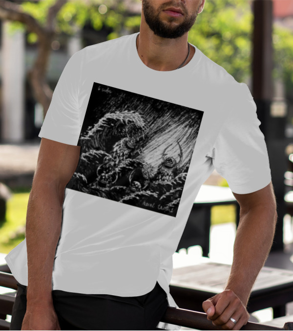 Kurt Travis B Sides Ocean Wave Creatures T-Shirt
