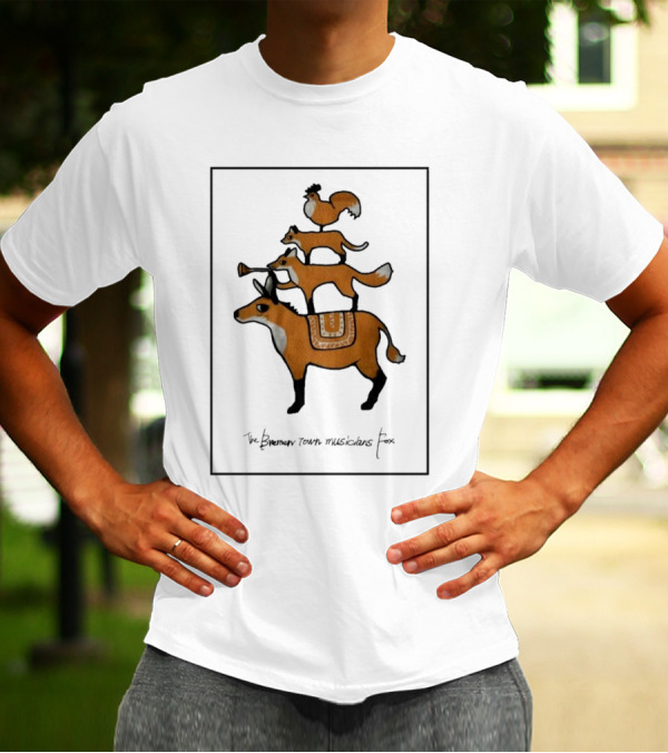 The Bremen Town Musicians Fox Stack T-Shirt
