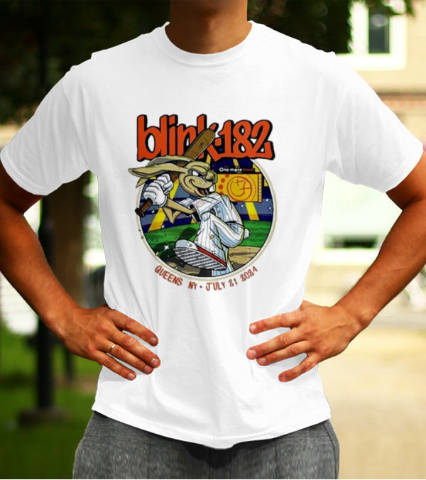 Blink 182 One More Time Baseball Character Citi Field Queens NY July 21 T-Shirt