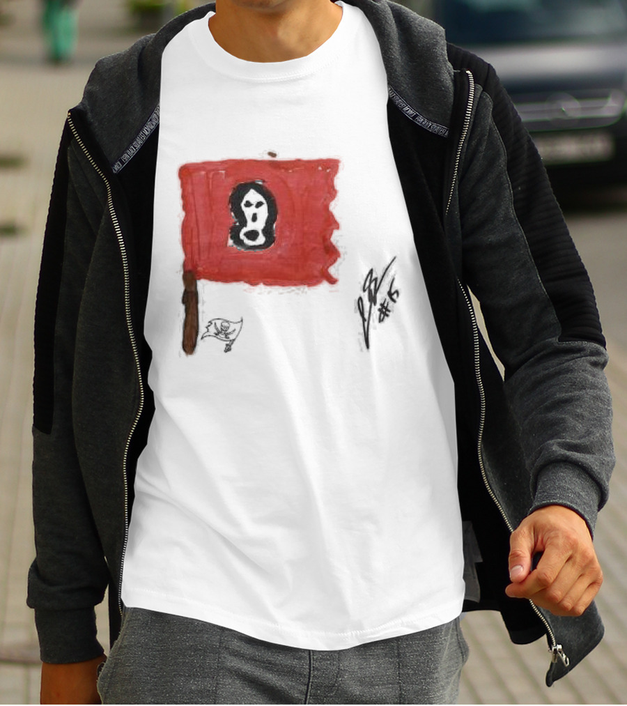 Jalen McMillan Tampa Bay Buccaneers Rookie Ash Paint Tri-Blend T-Shirt