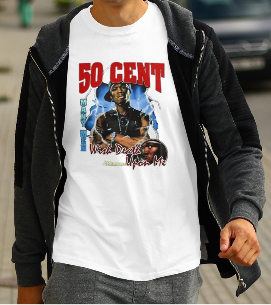 50 Cent Many Men Wish Death Upon Me Money By Monday T-Shirt