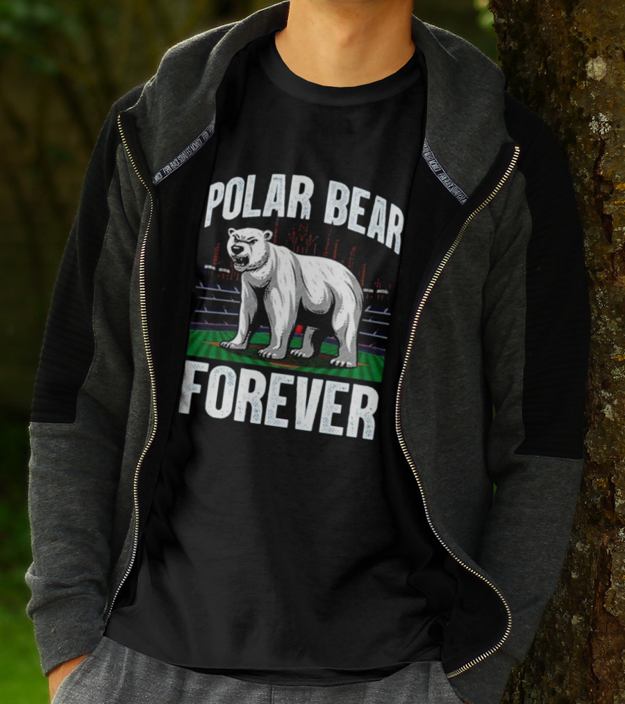 Polar Bear Forever New York Mets Stadium Skyline T-Shirt