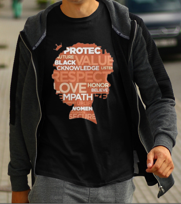 Ryan Clark Respect Love Honor Believe Protect Black Value Acknowledge Listen Empathize Women T-Shirt