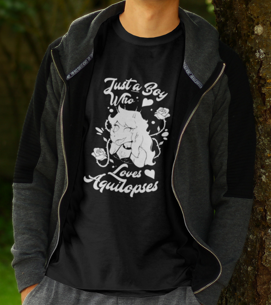 Just A Boy Who Loves Aquilops Snoot Game Rosa T-Shirt