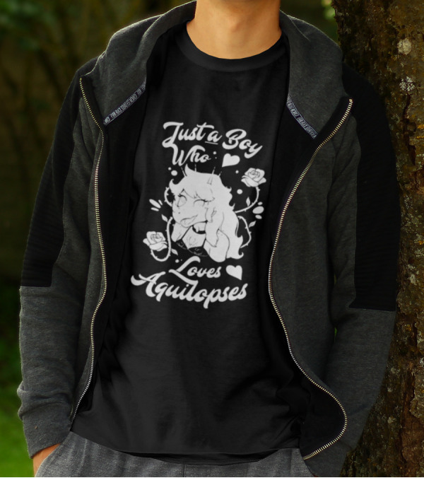 Just A Boy Who Loves Aquilops Snoot Game Rosa T-Shirt