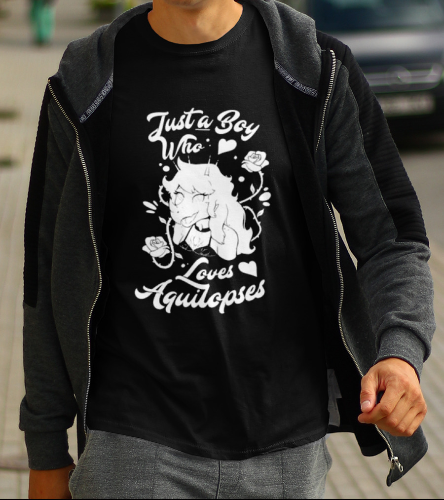 Just A Boy Who Loves Aquilops Snoot Game Rosa T-Shirt