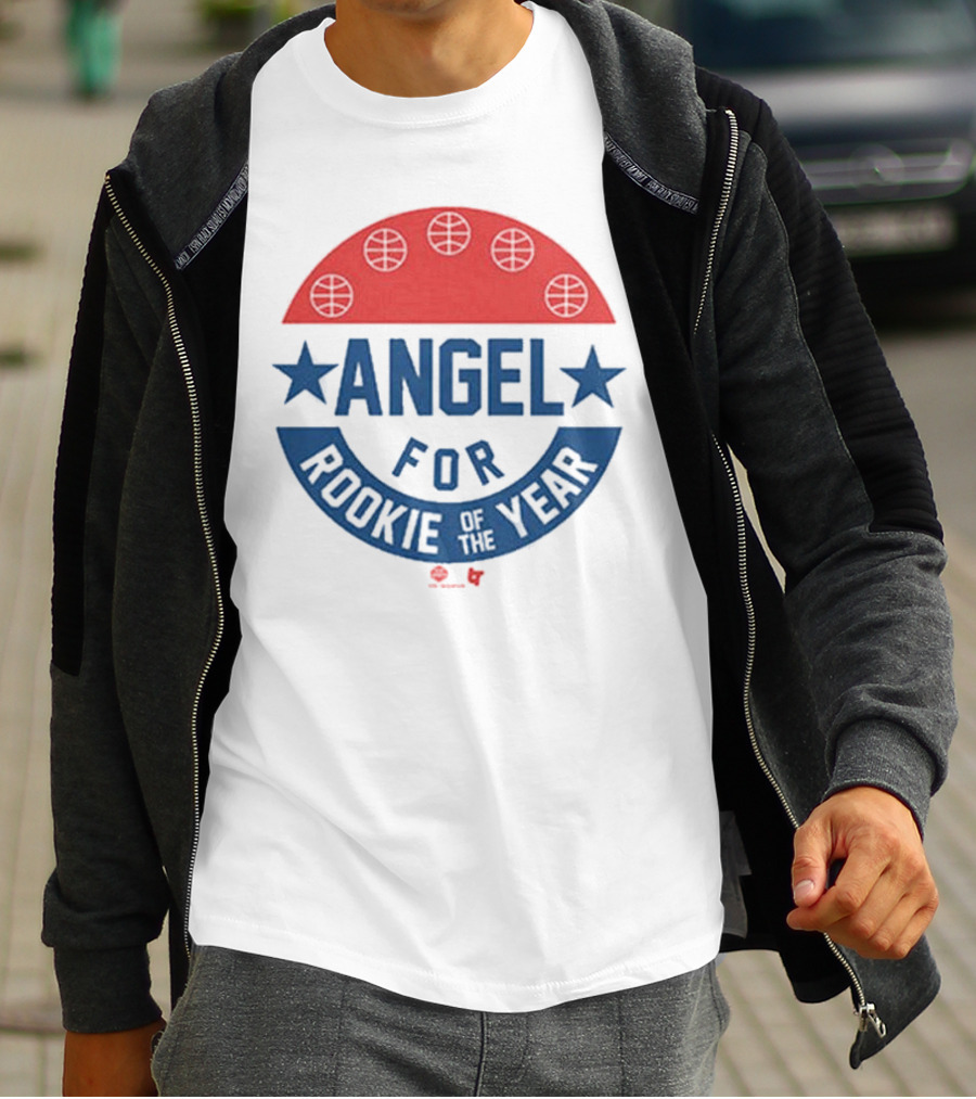 Angel Reese Basketball Icon With Stars And Rookie Of The Year Message T-Shirt