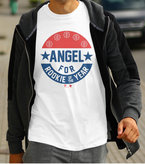 Angel Reese Basketball Icon With Stars And Rookie Of The Year Message T-Shirt