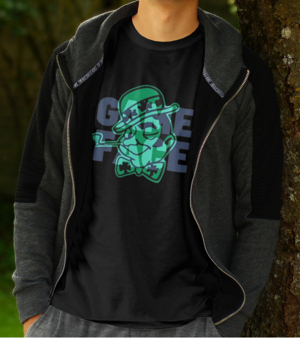 Celtics Game Face 7 Lucky Leprechaun T-Shirt