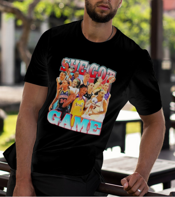 She Got Game Basketball Legends T-Shirt