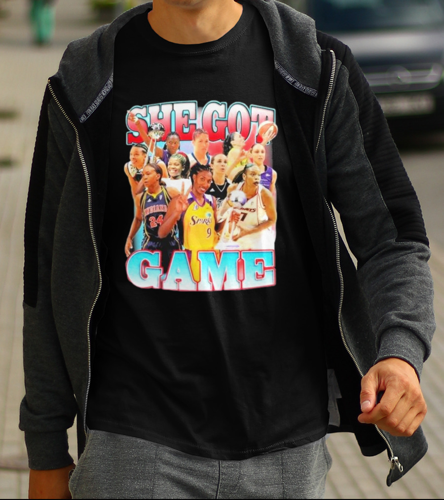 She Got Game Basketball Legends T-Shirt