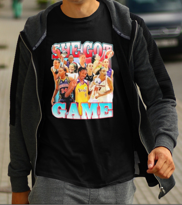 She Got Game Basketball Legends T-Shirt