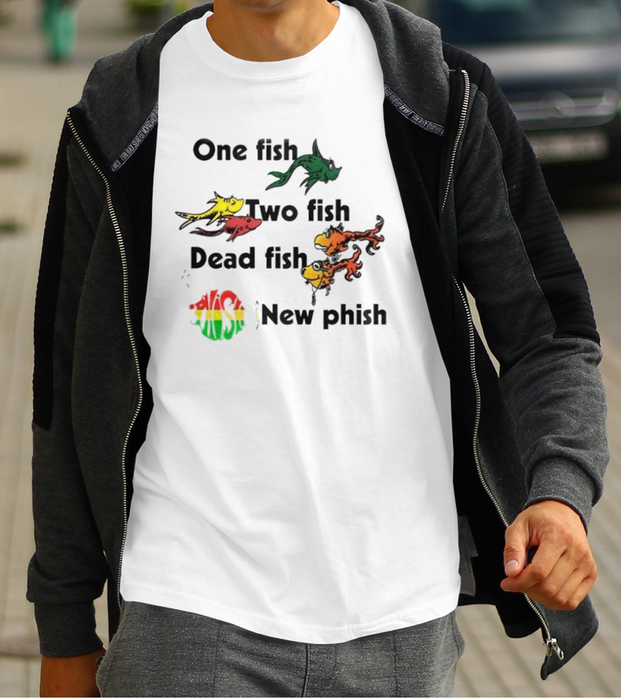 Phish One Fish Two Fish Dead Fish New Phish Band T-Shirt
