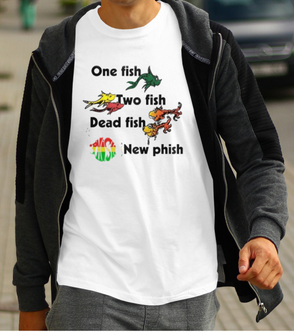 Phish One Fish Two Fish Dead Fish New Phish Band T-Shirt