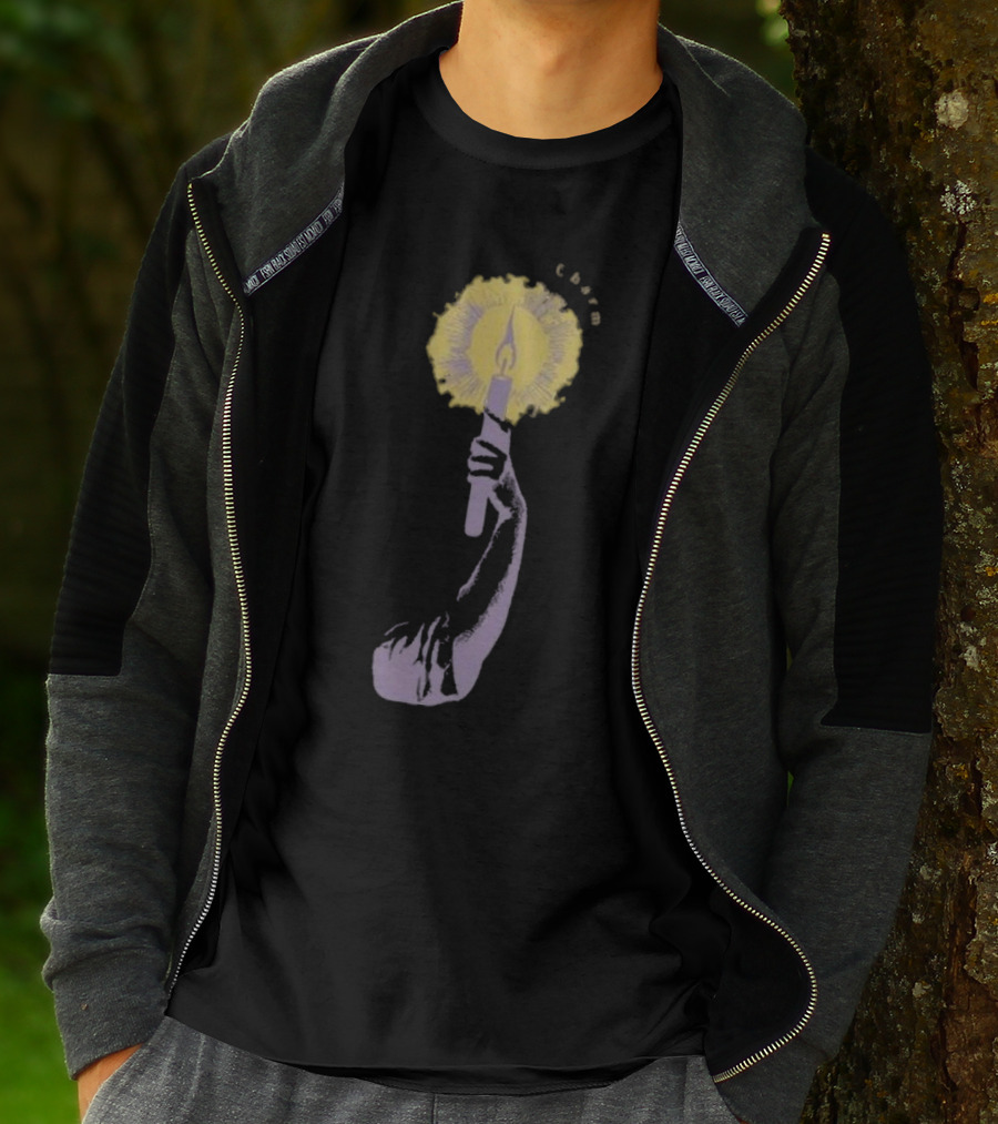 Clairo Charm Candle Hand Yellow Purple T-Shirt