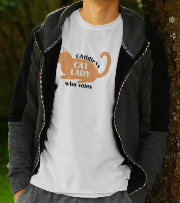 Childless Cat Lady Who Votes T-Shirt