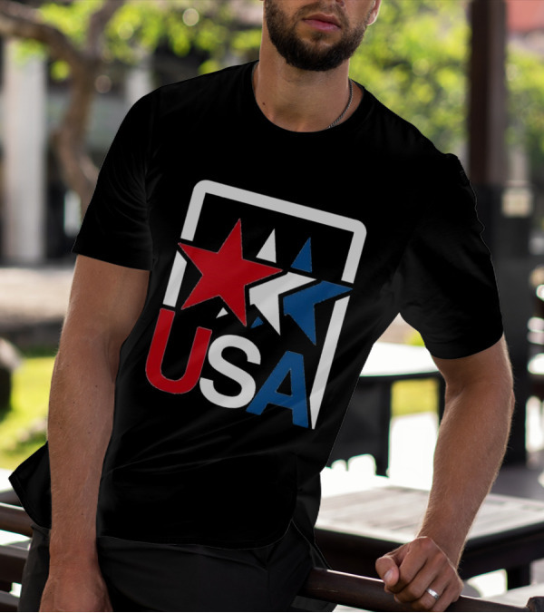 USA Stars In Motion Red White Blue T-Shirt