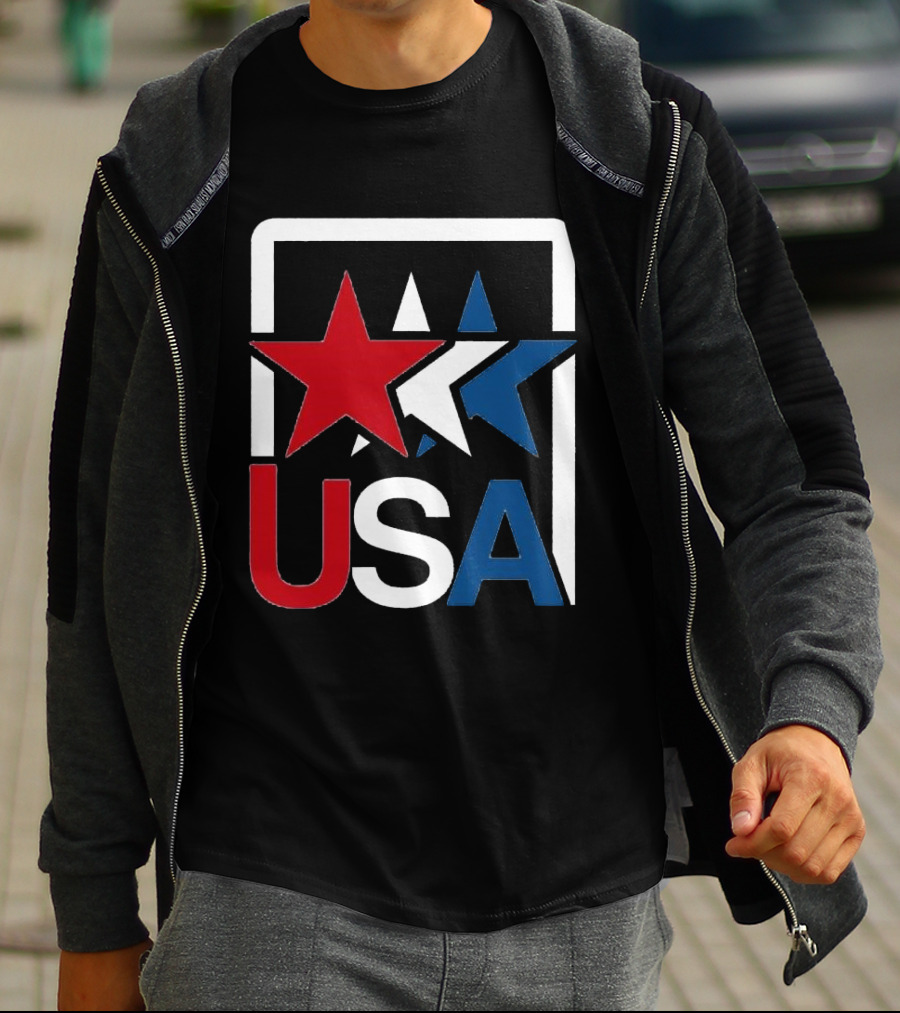 USA Stars In Motion Red White Blue T-Shirt