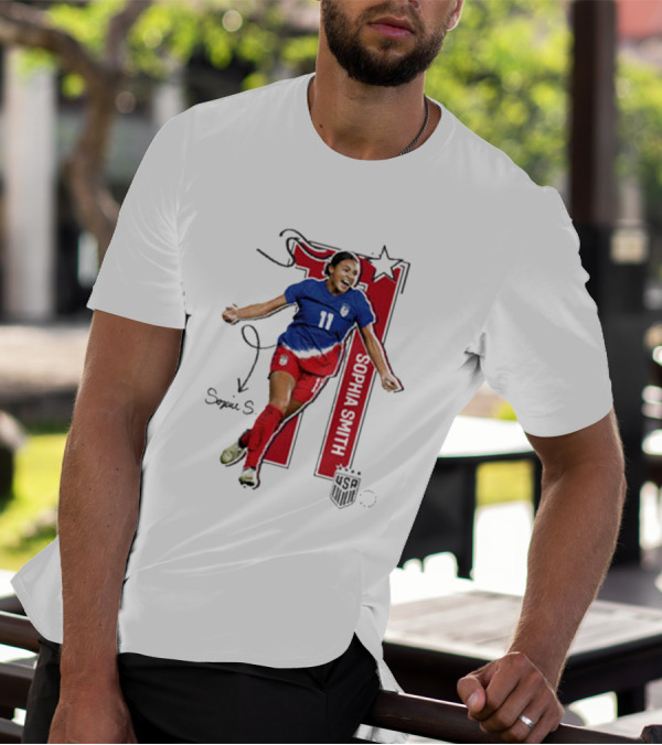 Sophia Smith USWNT 11 Signature T-Shirt