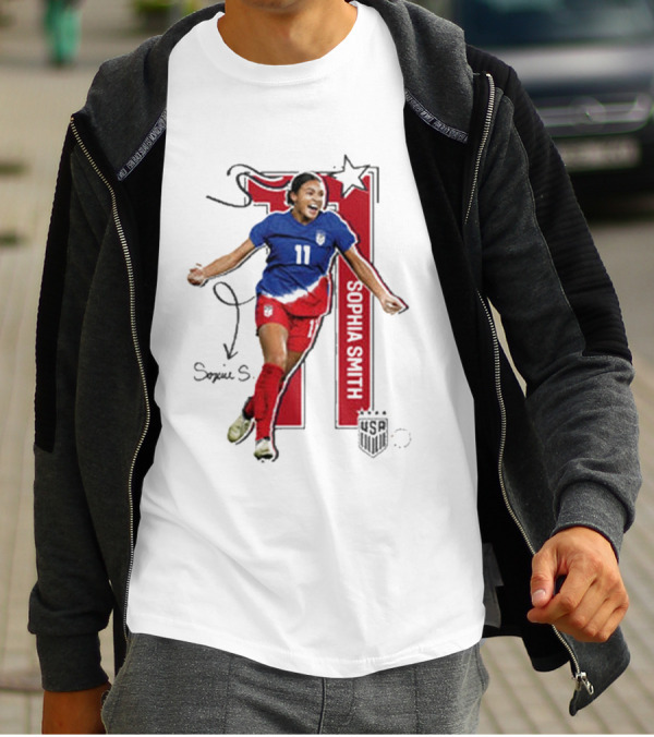 Sophia Smith USWNT 11 Signature T-Shirt