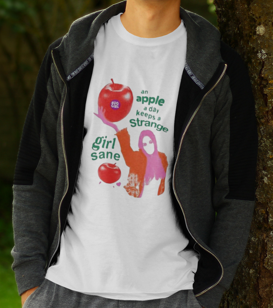 An Apple A Day Keeps A Strange Girl Sane Bug Girl T-Shirt