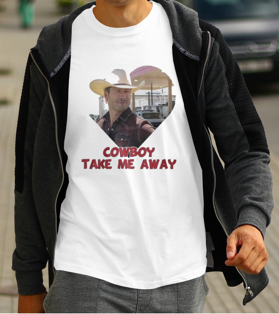 Cowboy Take Me Away Glen Powell T-Shirt