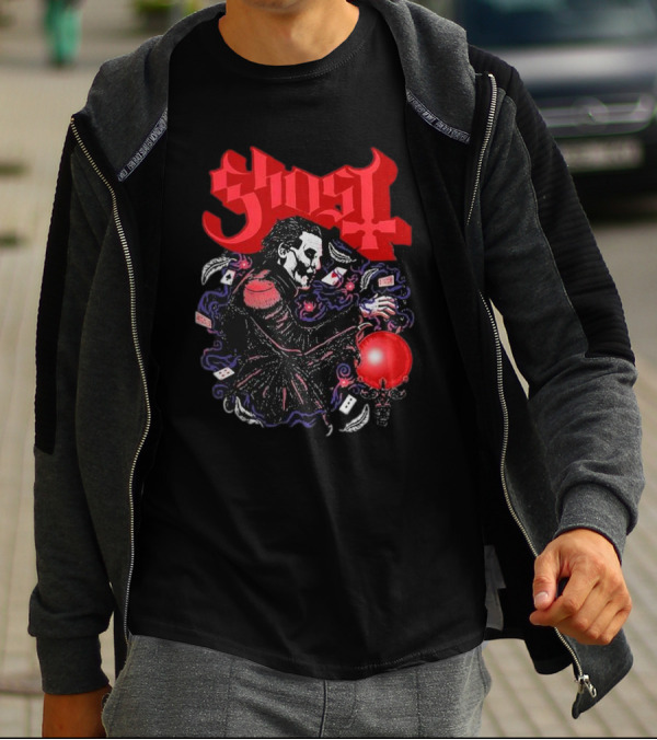 Ghost Papa Cards Club Franchise T-Shirt