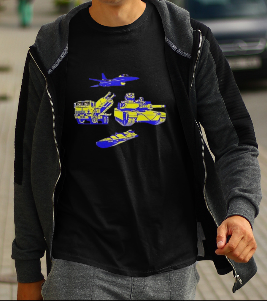 Holden Caulfield Peace Through Superior Firepower Military Vehicles Doge Dog T-Shirt