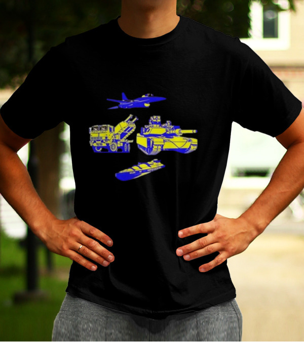 Holden Caulfield Peace Through Superior Firepower Military Vehicles Doge Dog T-Shirt