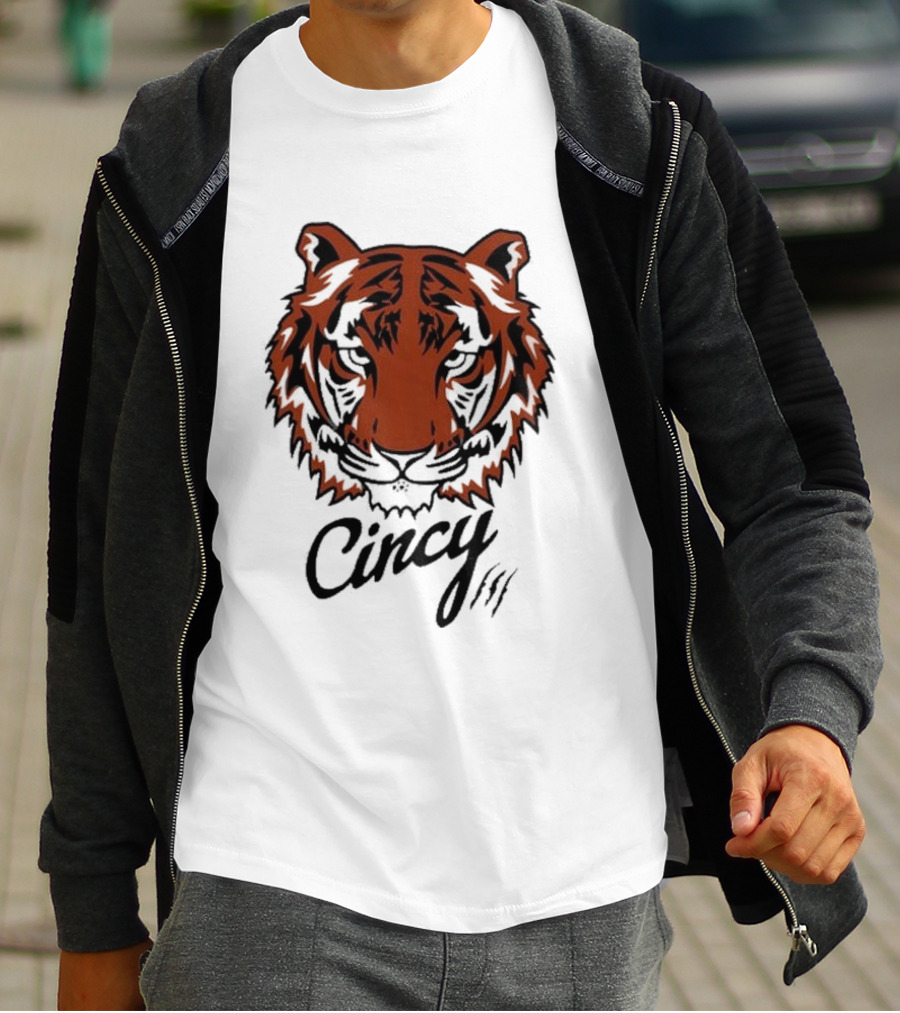 Cincy Tiger Head T-Shirt
