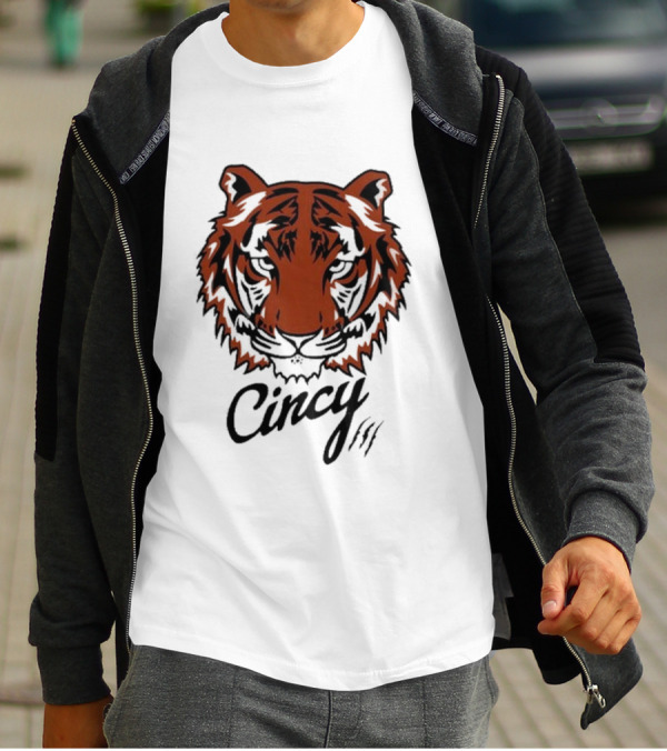 Cincy Tiger Head T-Shirt