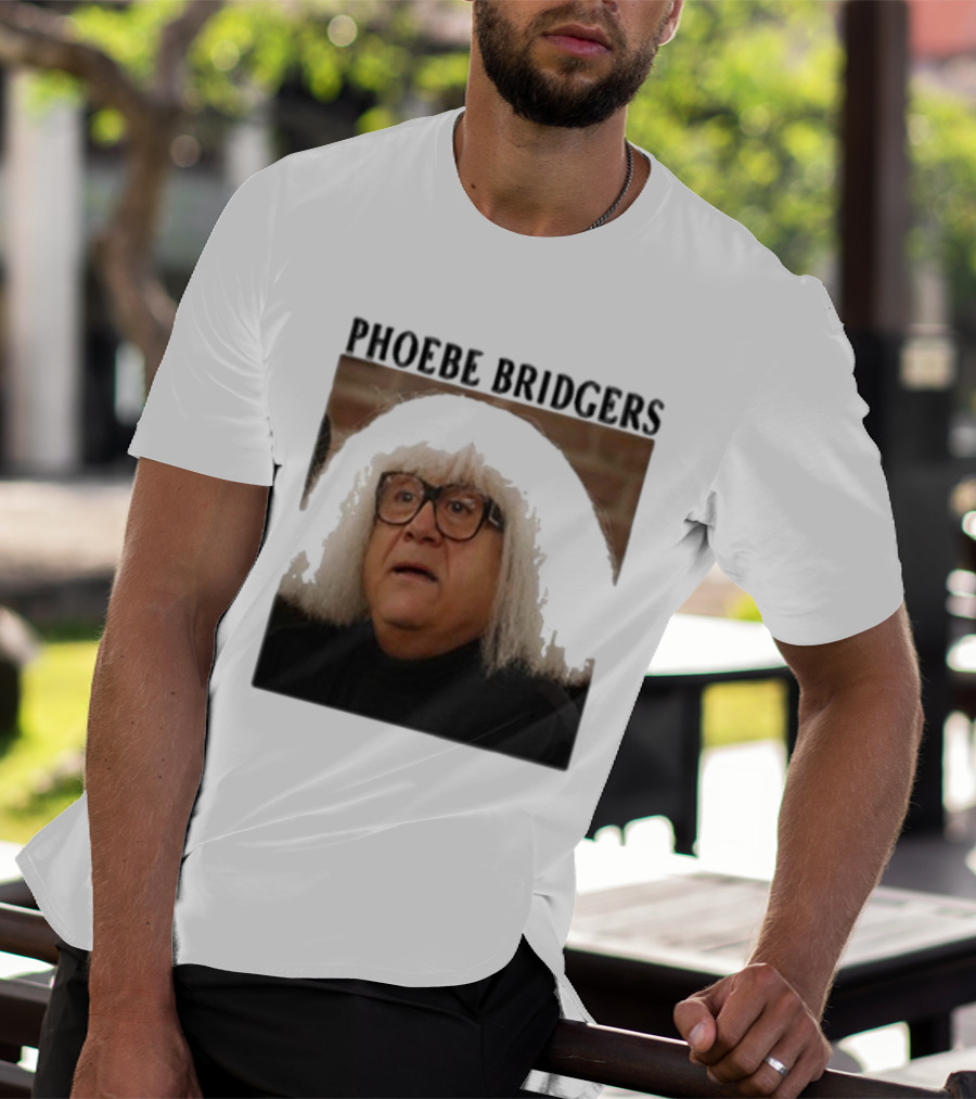 Phoebe Bridgers Meme Parody Featuring Iconic Character With Wig And Glasses T-Shirt