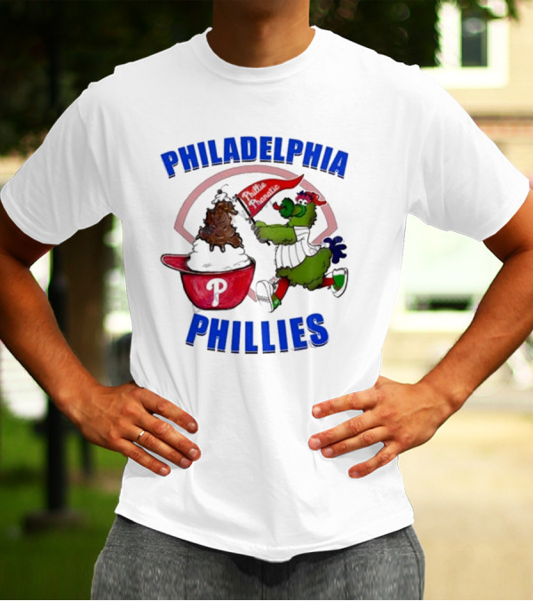 Philadelphia Phillies Phanatic Ice Cream Ring The Bell T-Shirt
