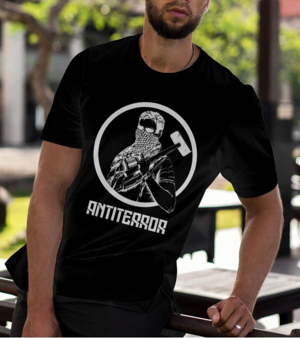 Antiterror Russian Machine Warrior With Sledgehammer T-Shirt