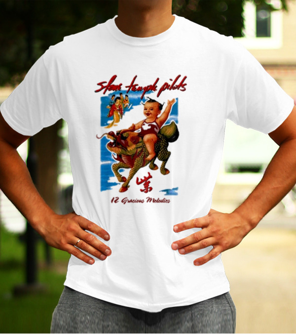 Stone Temple Pilots 12 Gracious Melodies Baby Riding Dragon T-Shirt