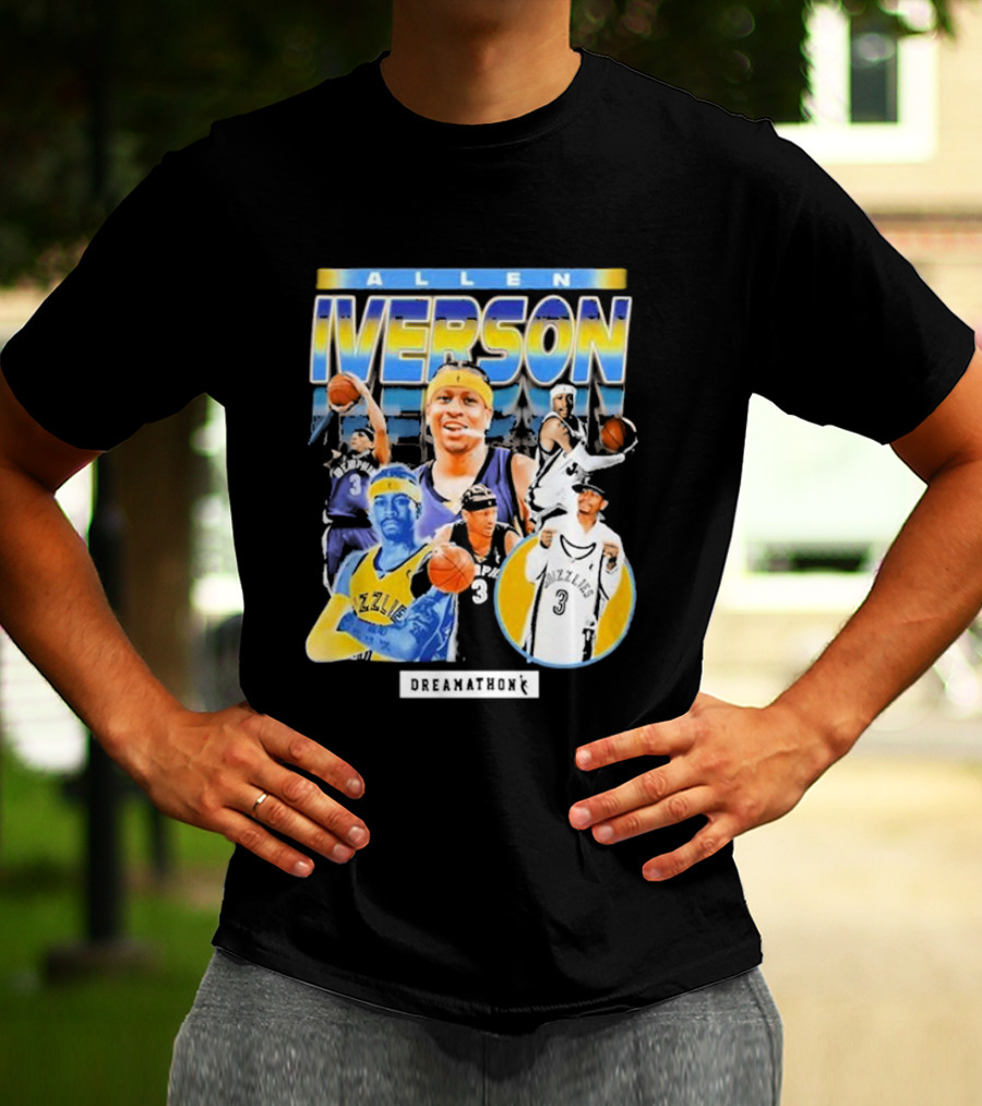 Allen Iverson Dreamathon Memphis Grizzlies Basketball T-Shirt