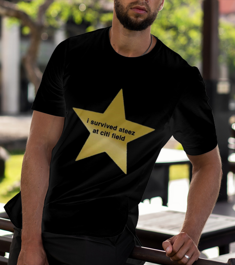 I Survived Ateez At Citi Field Star Fan Experience Event T-Shirt