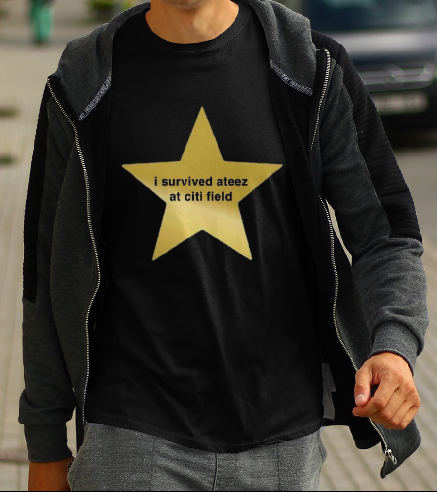 I Survived Ateez At Citi Field Star Fan Experience Event T-Shirt