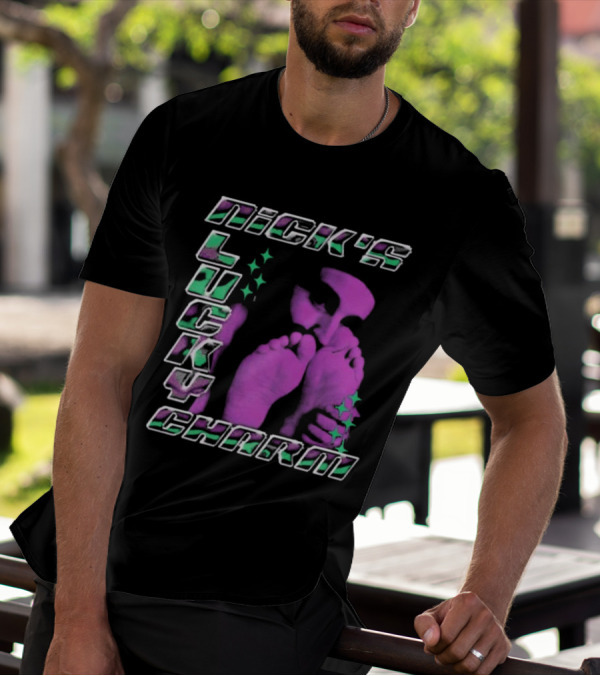 Nick's Lucky Charm Starry Neon Feet T-Shirt