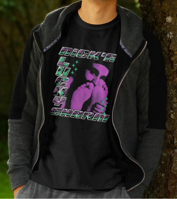 Nick's Lucky Charm Starry Neon Feet T-Shirt