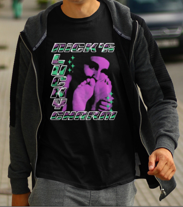 Nick's Lucky Charm Starry Neon Feet T-Shirt