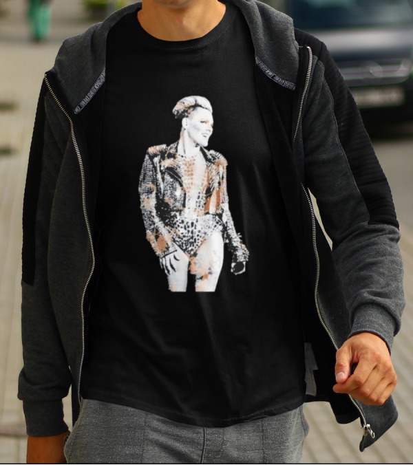 Pink Trustfall Bleach Rock Star Bold T-Shirt