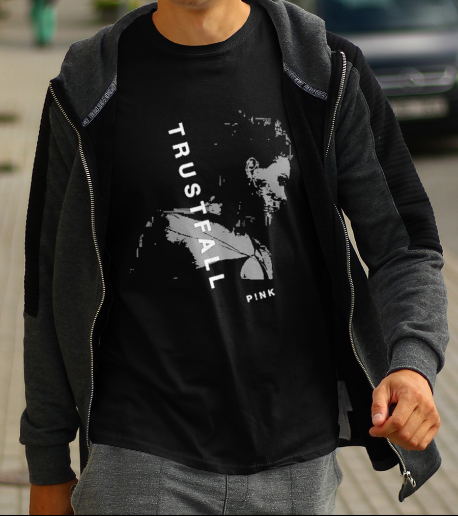 TRUSTFALL PINK Album T-Shirt