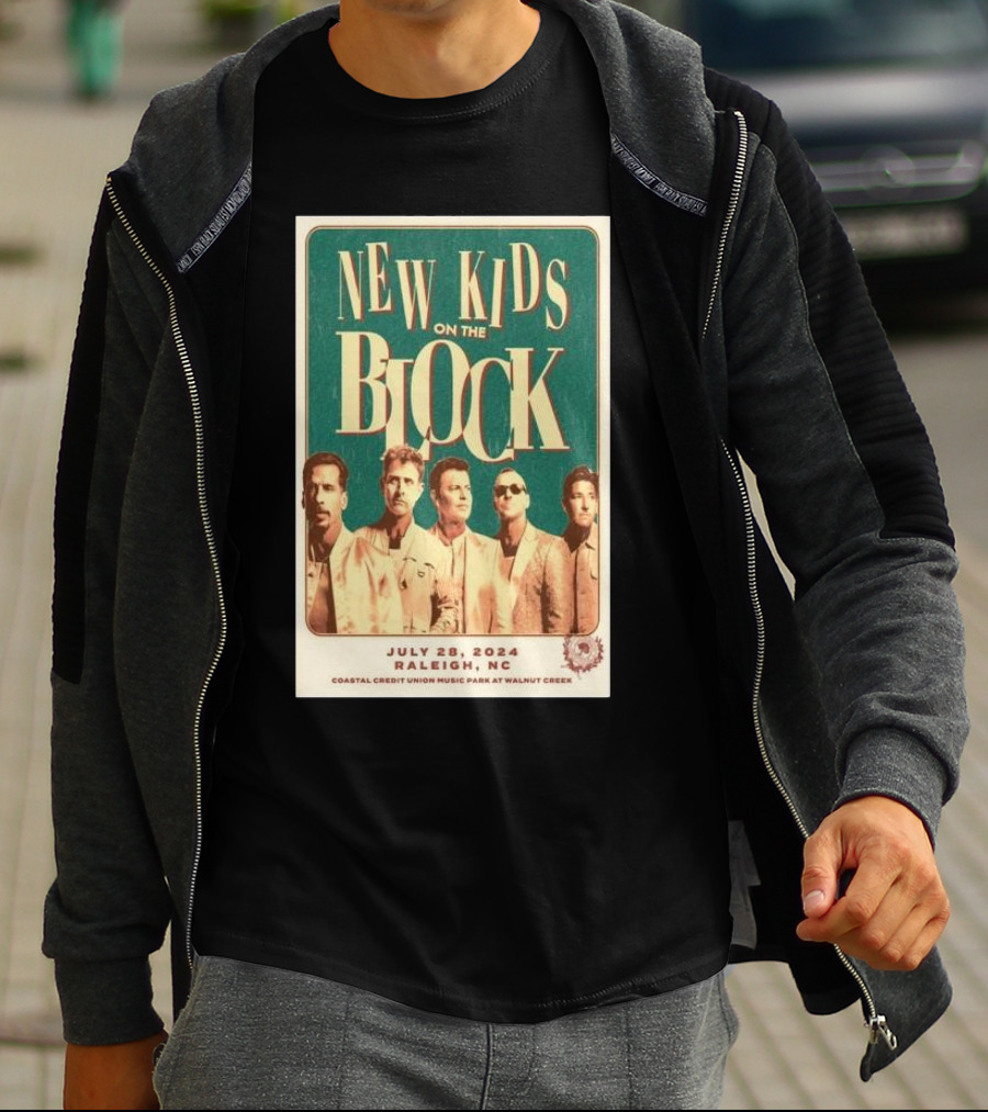 New Kids On The Block Coastal Credit Union Music Park Raleigh NC July 28 T-Shirt