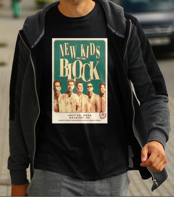 New Kids On The Block Coastal Credit Union Music Park Raleigh NC July 28 T-Shirt