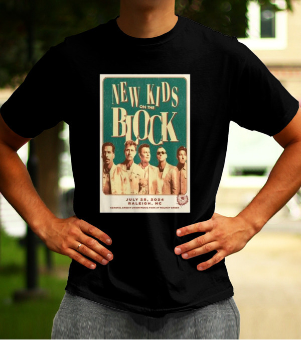New Kids On The Block Coastal Credit Union Music Park Raleigh NC July 28 T-Shirt