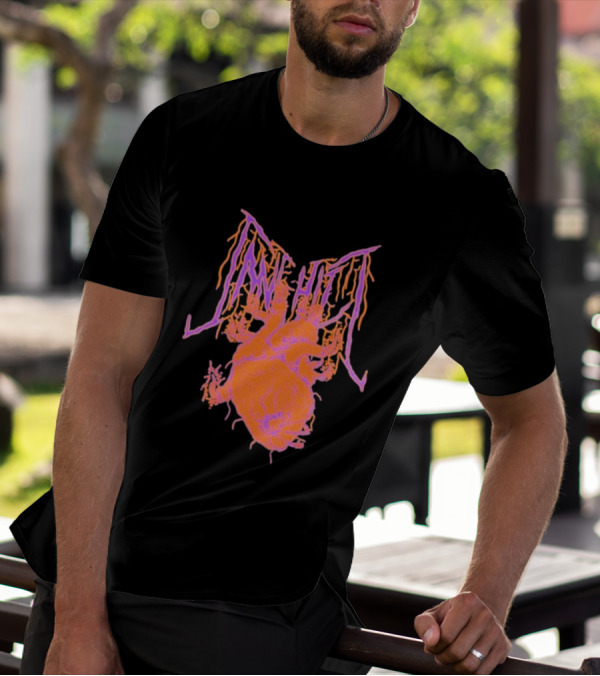 Cane Hill Orange Pink Anatomical Heart T-Shirt