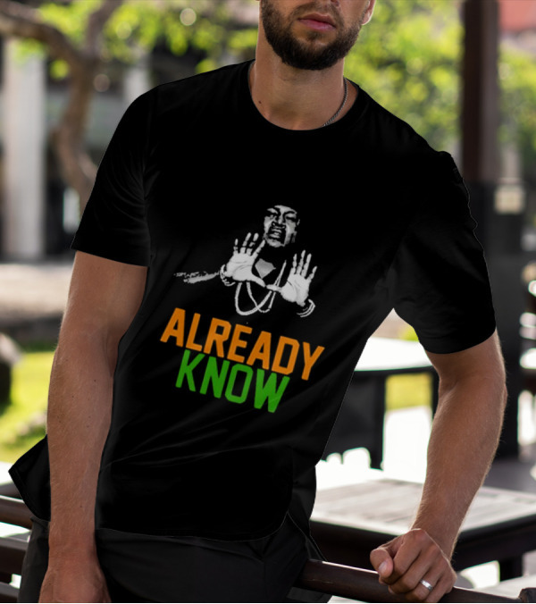 D.a.d.e. X Trick Daddy U Already Know Hands Raised Gesture Orange Green T-Shirt
